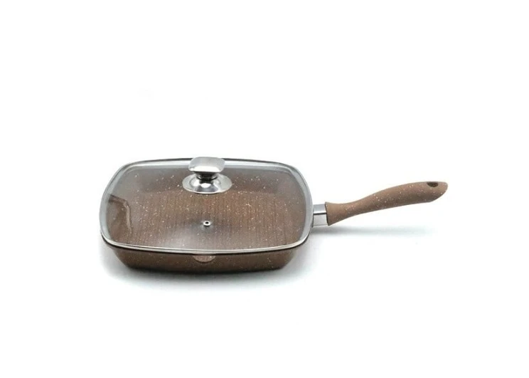 Tigaie Grill Fier + Capac Sticlă A-10850 Wei
